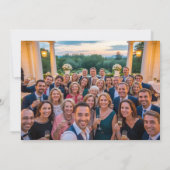 Carte De Remerciements Classic Anniversaire Photo Green Flat (Dos)