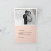 Carte De Remerciements Classic Book Plate 4 Multi Photo Mariage élégant (Intérieur)