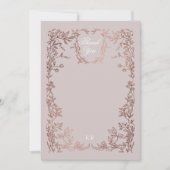 Carte De Remerciements Classic Elegant Crest Monogram Mariage (Devant)