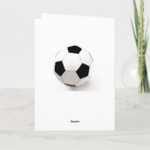Carte De Remerciements Classic soccer ball - thank you, coach (Dos)