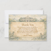 Carte De Remerciements Classic Veterinary School Graduation (Devant)