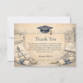 Carte De Remerciements Classical Architecture Graduatio (Devant)