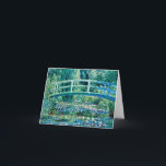 Carte De Remerciements Claude Monet<br><div class="desc">Claude Monet - Nappes D'Eau Et Pont Japonais (1899)</div>