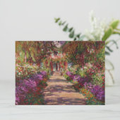Carte De Remerciements Claude Monet | A Pathway à Monet's Garden (Debout devant)