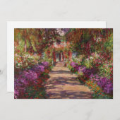 Carte De Remerciements Claude Monet | A Pathway à Monet's Garden (Devant / Derrière)