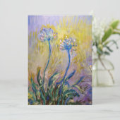 Carte De Remerciements Claude Monet - Agapanthus (Debout devant)