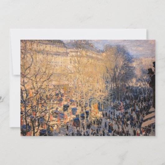 Carte De Remerciements Claude Monet - Boulevard des Capucines à Paris (Devant)
