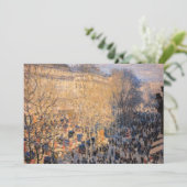 Carte De Remerciements Claude Monet - Boulevard des Capucines à Paris (Debout devant)
