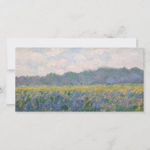 Carte De Remerciements Claude Monet - Champ d'iris jaunes à Giverny