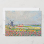 Carte De Remerciements Claude Monet - Champs de tulipe près de La Haye (Devant)