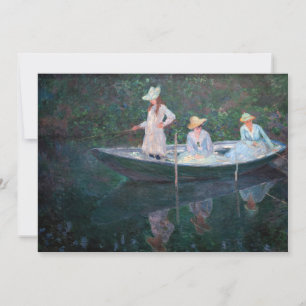 Carte De Remerciements Claude Monet - Dans le bateau norvégien