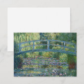 Carte De Remerciements Claude Monet - Eau Lily étang, Harmonie verte (Devant / Derrière)