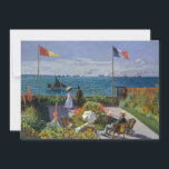 Carte De Remerciements Claude Monet - Jardin de Sainte-Adresse<br><div class="desc">Jardin à Sainte-Adresse / Terrasse à Sainte-Adresse - Claude Monet,  Huile sur toile,  1867</div>