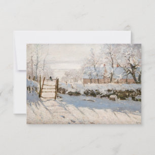 Carte De Remerciements Claude Monet - La Pie