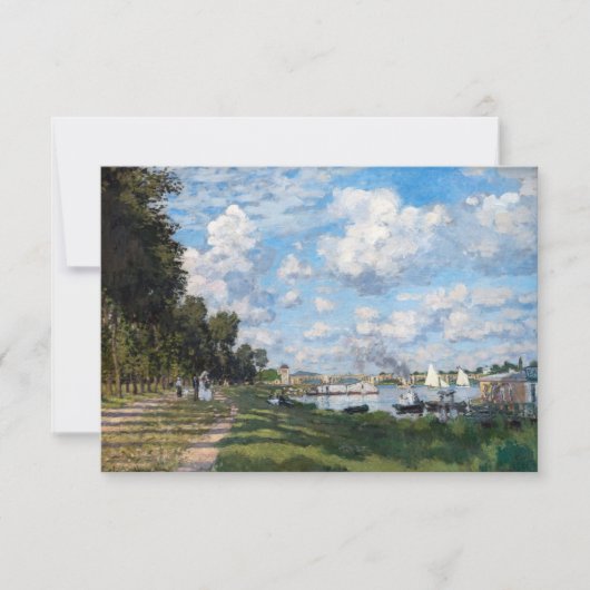 Carte De Remerciements Claude Monet - Le Bassin d'Argenteuil (Devant)