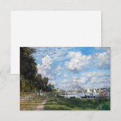 Carte De Remerciements Claude Monet - Le Bassin d'Argenteuil (Devant / Derrière)