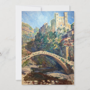 Carte De Remerciements Claude Monet - Le Château de Dolceacqua