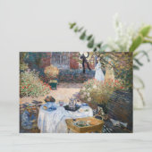 Carte De Remerciements Claude Monet - Le déjeuner, panneau décoratif (Debout devant)