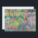 Carte De Remerciements Claude Monet - Le jardin d'Iris à Giverny<br><div class="desc">Jardin d'Iris à Giverny / Jardin d'Artiste à Giverny - Claude Monet, 1899-1900</div>