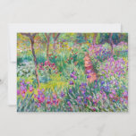 Carte De Remerciements Claude Monet - Le jardin d'Iris à Giverny<br><div class="desc">Jardin d'Iris à Giverny / Jardin d'Artiste à Giverny - Claude Monet,  1899-1900</div>