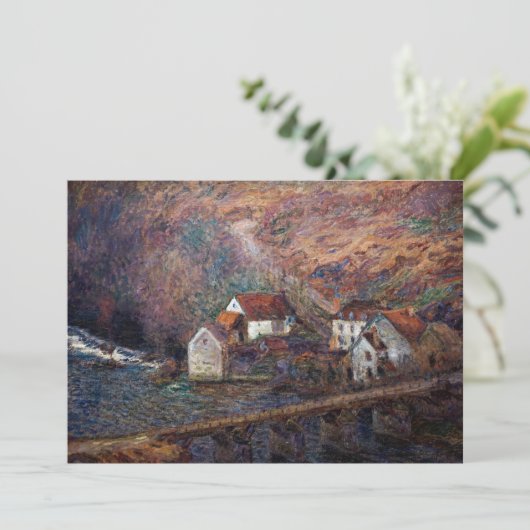 Carte De Remerciements Claude Monet - Le Pont à Vervy (Debout devant)