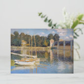 Carte De Remerciements Claude Monet - Le pont Argenteuil (Debout devant)