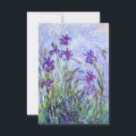 Carte De Remerciements Claude Monet - Lilac Irises / Iris Mauves<br><div class="desc">Lilac Irises / Iris Mauves - Claude Monet,  1914-1917</div>