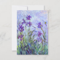 Claude Monet - Lilac Irises / Iris Mauves