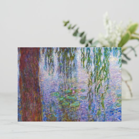 Carte De Remerciements Claude Monet - Lys d'eau (Debout devant)