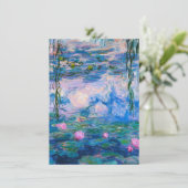 Carte De Remerciements Claude Monet - Lys d'eau 1919 (Debout devant)