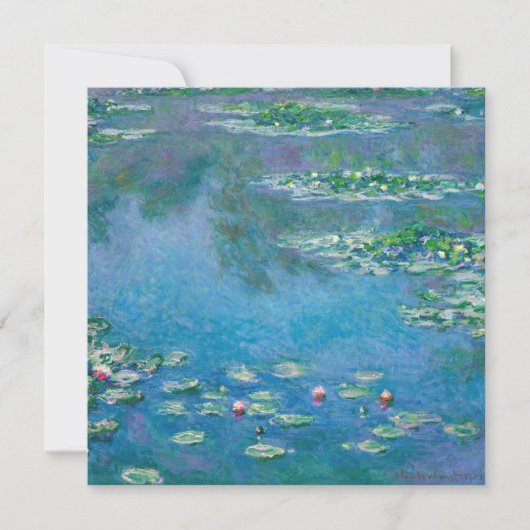 Carte De Remerciements Claude Monet - Nymphéas 1906 (Devant)