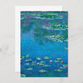 Carte De Remerciements Claude Monet - Nymphéas 1906 (Devant / Derrière)