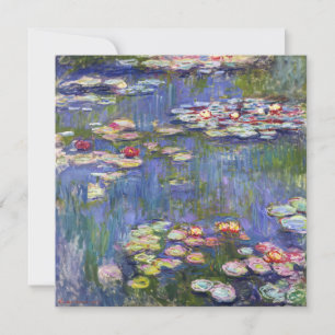 Carte De Remerciements Claude Monet - Nymphéas / Nénuphars