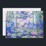 Carte De Remerciements Claude Monet - Nymphéas / Nymphéas 1919<br><div class="desc">Nymphéas (W.1852) - Claude Monet,  Huile sur toile,  1916-1919</div>