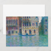 Carte De Remerciements Claude Monet - Palazzo Dario (Devant / Derrière)