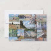 Carte De Remerciements Claude Monet - Patchwork de chefs-d'oeuvre (Devant)
