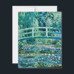 Carte De Remerciements Claude Monet - Pont D'Eau Et Pont Japonais<br><div class="desc">Claude Monet - Pont D'Eau Et Pont Japonais (1899)</div>