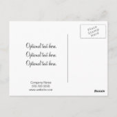 Carte de remerciements client Flèches bleues et bl (Dos)