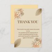 Carte de remerciements client indépendant | Bus pr (Devant / Derrière)