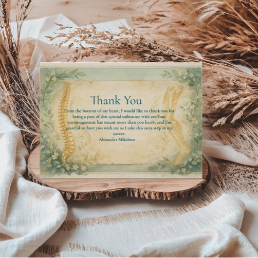 Carte De Remerciements Clinical Physical Therapy Graduation