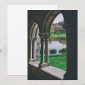 Carte De Remerciements cloître gothique médiéval du XIIIe siècle au bord  (Devant / Derrière)