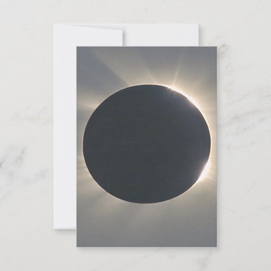Carte De Remerciements Clôture de l'éclipse solaire (Devant)