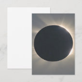 Carte De Remerciements Clôture de l'éclipse solaire (Devant / Derrière)
