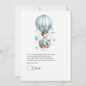 Carte De Remerciements Cloud 9 Baby shower (Dos)