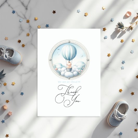 Carte De Remerciements Cloud 9 Baby shower