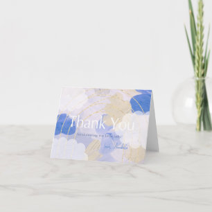 Carte De Remerciements Cloud 9 Gouache Peinture Baby shower de brosse