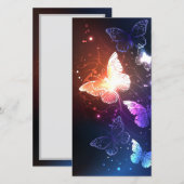 Carte De Remerciements Clowing Night Butterflies (Devant / Derrière)