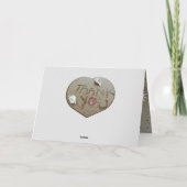 Carte De Remerciements Coastal Beach Wedding Seashell photo collage (Dos)