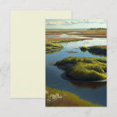 Carte De Remerciements Coastal tranquillité (Devant / Derrière)