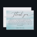 Carte De Remerciements Coastal Wedding | Elegant Script Nautical Blue<br><div class="desc">Send a heartfelt thank you with this elegant minimalist wedding thank you card featuring beautiful modern script typography on a soft muted blue background. The subtle coastal inspired color evokes calm ocean tones and seaside skies, making it perfect for nautical, beach, coastal, or classic weddings. A timeless and sophisticated way...</div>